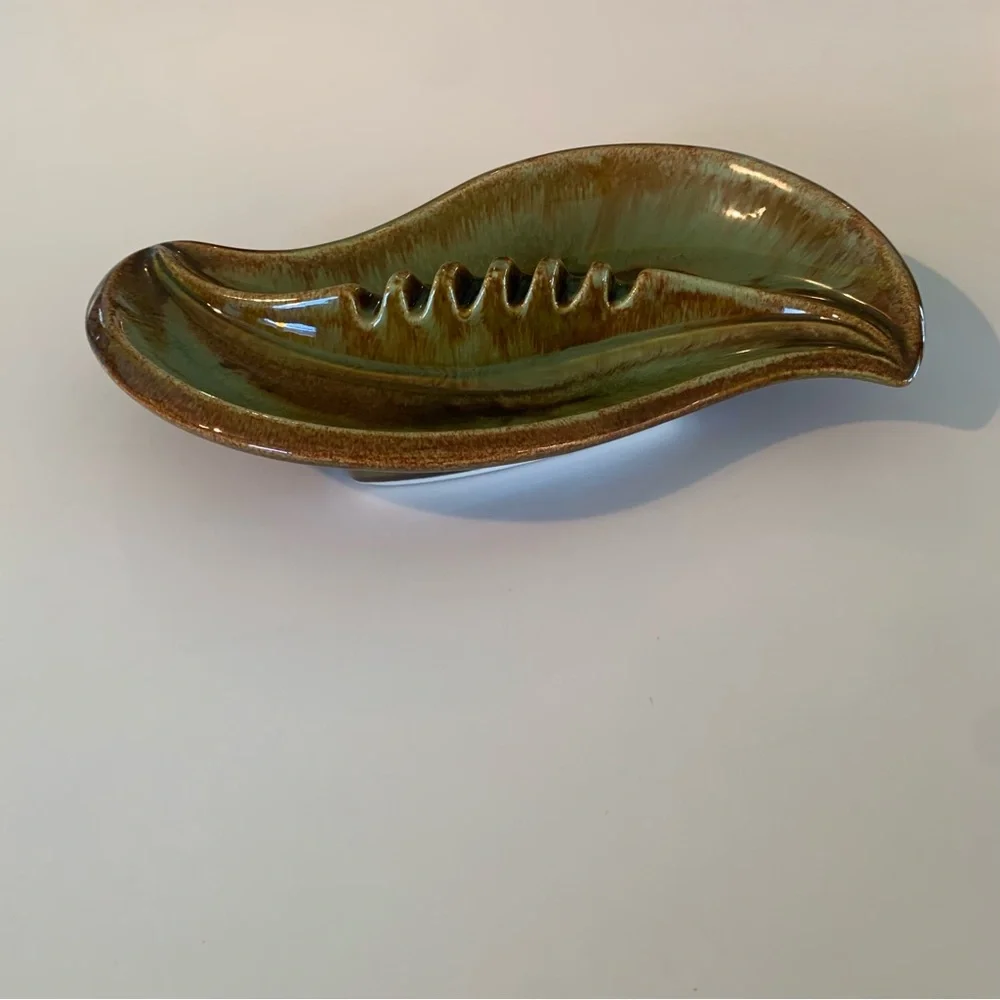 MCM HOUSE Gregory Ceramic Ashtray Mid-century Modern Excellent cond. NO chips - Picture 2 of 9